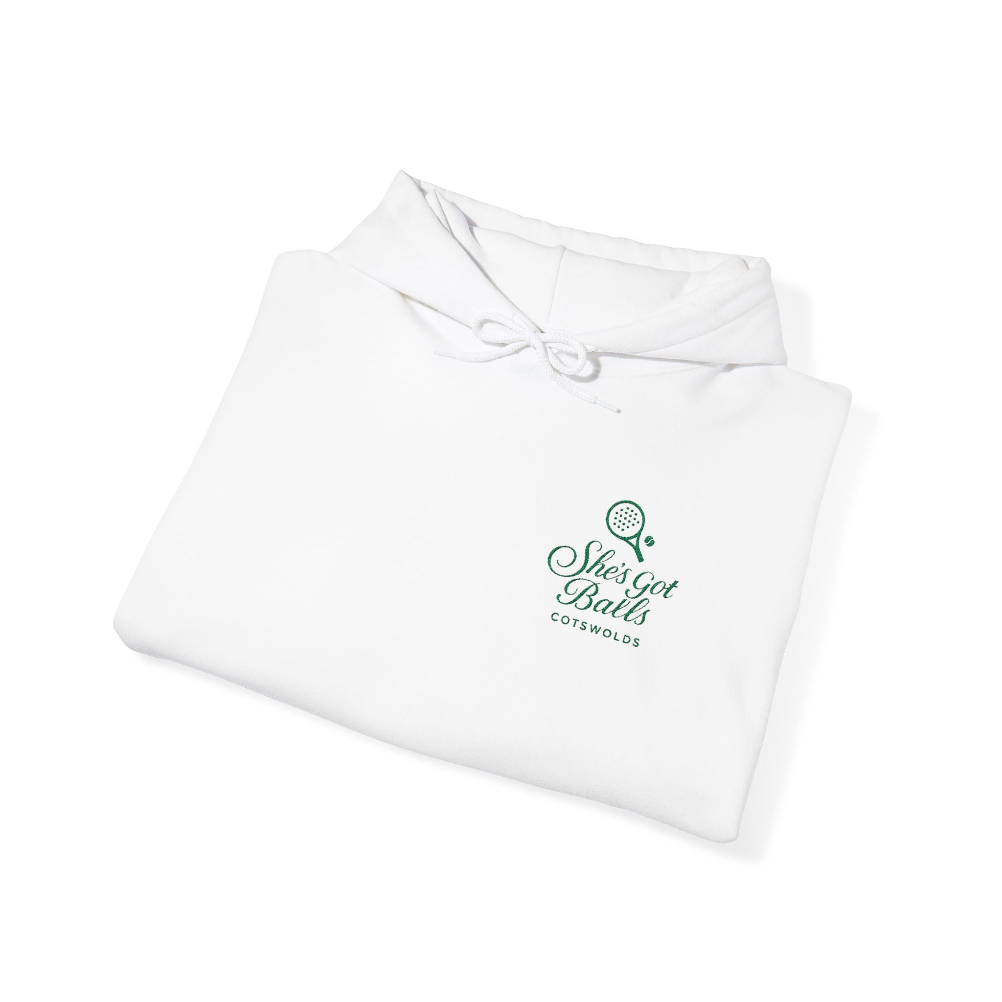 Minimal Floral 'Sweet & Blessed' Hoodie — Small Chest Script Design